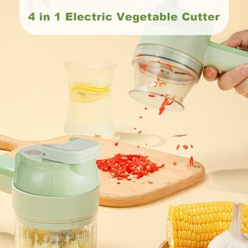 SliceEase™ 4-in-1 Wireless Electric Vegetable Cutter