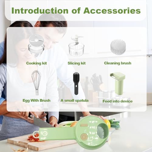 SliceEase™ 4-in-1 Wireless Electric Vegetable Cutter